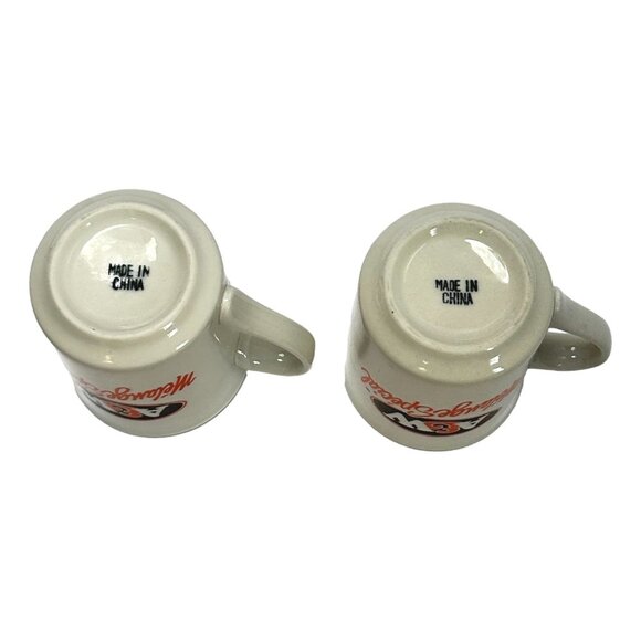 Vintage A & W Special Blend Coffee Mugs Lot 2 Ceramic White Orange - Picture 7 of 10